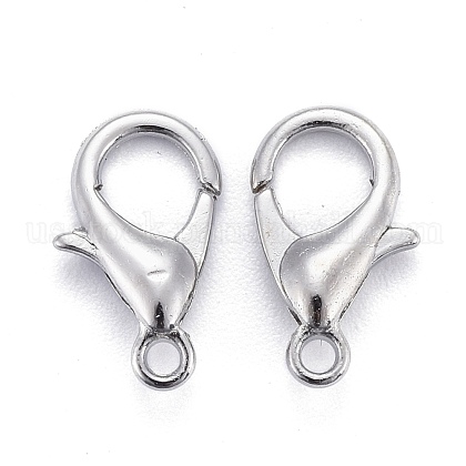 Zinc Alloy Lobster Claw Clasps US-X-E102-1