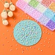 5250Pcs 15 Colors 8/0 Opaque Frosted Glass Seed Beads US-SEED-YW0001-74-A-6