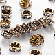 Brass Rhinestone Spacer Beads US-RB-A014-Z8mm-01AB-NF-1