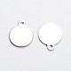 Stainless Steel Stamping Blank Tag Pendants US-STAS-L166-01-2
