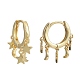 Brass Huggie Hoop Earrings US-EJEW-K083-44G-3