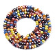 Electroplate Glass Beads Strands US-EGLA-S192-001A-B04-2