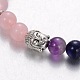 Stretch Buddhist Jewelry Multi-Color Gemstone Chakra Bracelets US-BJEW-JB01687-05-2