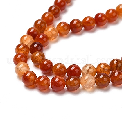 Natural Crackle Agate Bead Strands&nbsp;US-G-K166-10-6mm-01-3