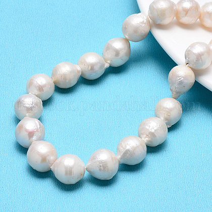 Nuggets Natural Baroque Pearl Keshi Pearl Beads Strands US-PEAR-Q004-32-1