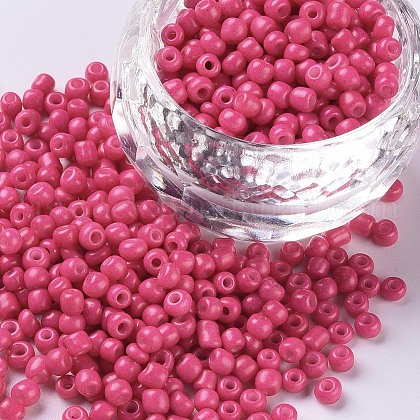 Baking Paint Glass Seed Beads US-SEED-S002-K5-1