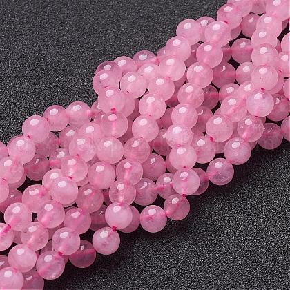 Natural Rose Quartz Beads Strands US-GSR6mmC034-1