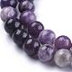 Natural Lepidolite/Purple Mica Stone Beads Strands US-G-K415-8mm-4