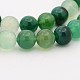 Natural Green Onyx Agate Dyed Round Bead Strands US-G-P070-19-8mm-1