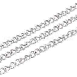 304 Stainless Steel Twist Chains US-CHS-K001-24-3mm