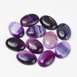 Natural Striped Agate/Banded Agate Cabochons US-G-R415-13x18-11
