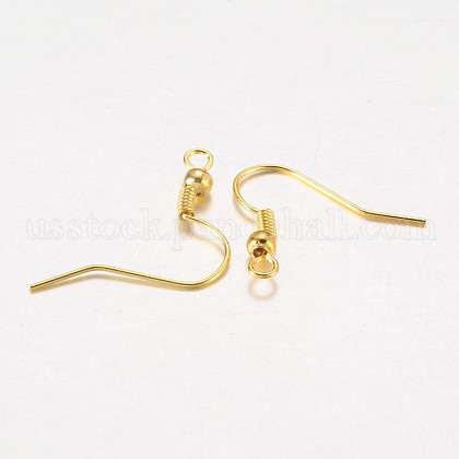 Iron Earring Hooks US-E135-G-1