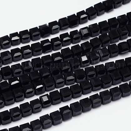 Faceted Cube Glass Bead Strands US-X-EGLA-E041-5mm-A04-1