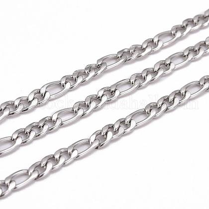 304 Stainless Steel Mother-Son Chains US-CHS-K001-32-3mm-1