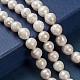 Natural Baroque Pearl Keshi Pearl Beads Strands US-PEAR-Q004-36-4
