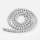 Electroplate Opaque Solid Color Glass Beads Strands US-EGLA-A034-P4mm-L16-2