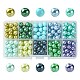 Mixed Pearlized Round Glass Pearl Beads US-HY-D0004-8mm-B-1