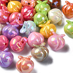 30Pcs UV Plating Acrylic Beads US-SACR-CJ0001-78