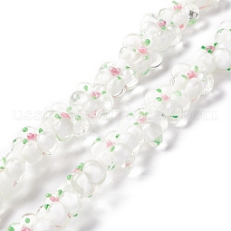 Handmade Lampwork Beads Strands US-LAMP-D015-08K