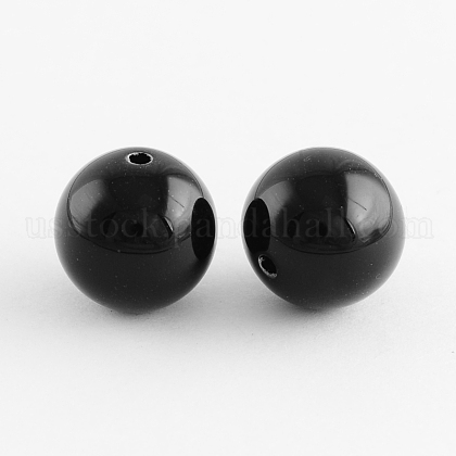 Chunky Bubblegum Round Acrylic Beads US-SACR-S044-8mm-20-1
