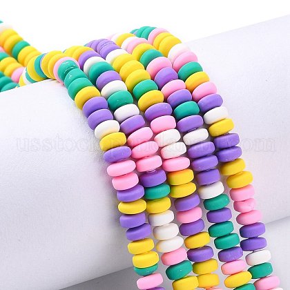 Handmade Polymer Clay Beads Strands US-CLAY-N008-008L-1