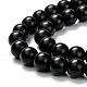 Natural Black Onyx Beads Strands US-G-Z024-01B-2