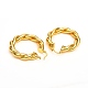 Brass Hoop Earrings US-EJEW-F250-04-G-3