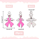 PandaHall EliteOctober Breast Cancer Pink Awareness Ribbon US-ENAM-PH0001-02-2