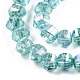 Transparent Electroplate Glass Beads Strands US-EGLA-N006-078C-3