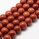 Natural Red Jasper Beads Strands US-G-E375-8mm-03-2