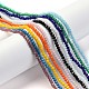 Faceted Rondelle Glass Beads Strands US-GLAA-I033-3mm-M-4