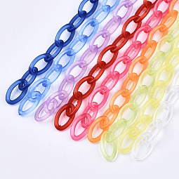Handmade Transparent ABS Plastic Cable Chains US-KY-S166-001