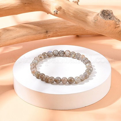 Stretchy Gemstone Bracelets&nbsp;US-BJEW-C259-6mm-2A-1
