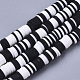 Handmade Polymer Clay Beads Strands US-CLAY-R089-6mm-086-1