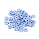 Flat Round Eco-Friendly Handmade Polymer Clay Beads US-CLAY-R067-8.0mm-32-4