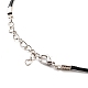 Glass Pendant Necklace for Men Women US-NJEW-D295-02-5