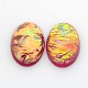 Oval Resin Imitate Opal Cabochons US-CRES-L006-M-2