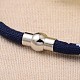 Nylon Cloth Cord Bracelets US-BJEW-L521-M-4