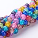 Crackle Glass Beads Strands US-GGM004-1