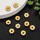 Brass Rhinestone Spacer Beads US-RB-A006-8MM-G-6