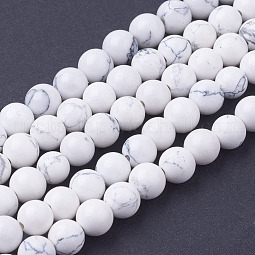 Synthetic Howlite Beads Strands US-G-E110-6mm-5