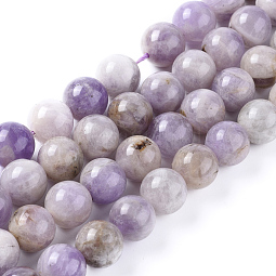 Natural Lavender Jade Beads Strands US-G-L555-01-8mm