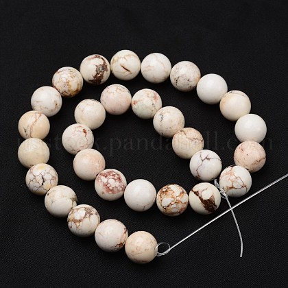 Natural Magnesite Beads Strands&nbsp;US-TURQ-P027-23-8mm-2