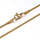 304 Stainless Steel Snake Chains Necklaces US-NJEW-O058-22G-1