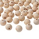 Natural Unfinished Wood Beads US-WOOD-S651-25mm-LF-1