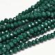 Faceted Rondelle Glass Beads Strands US-GLAA-I033-4mm-18-1
